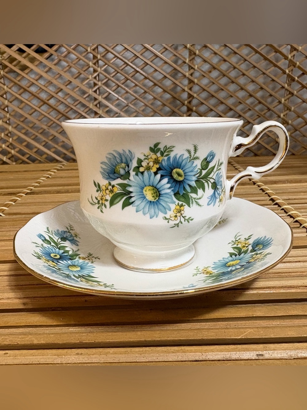 Queen Anne Bone China Teacup & Saucer